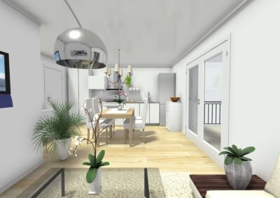 Visualisierung Wohn 1-Zimmer 3D-2
