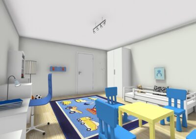 Visualisierung Kind 3-Zimmer 91 3D-2