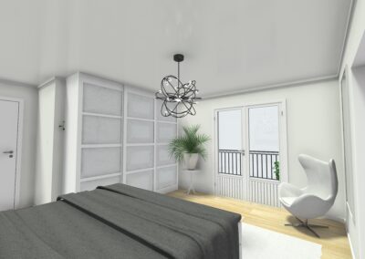 Visualisierung Schlaf 3-Zimmer 91 3D-2