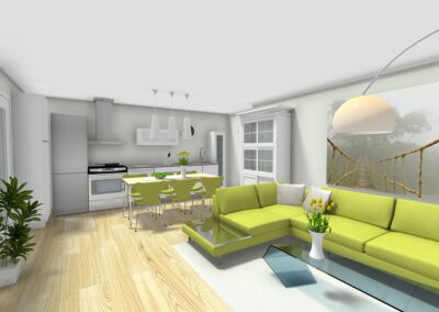 Visualisierung Wohn 3-Zimmer 91 3D-6